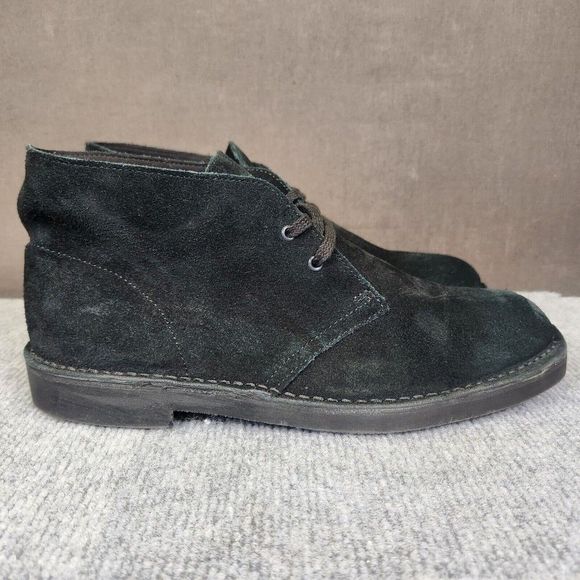 Clarks Bushacre 2 Mens Size 9M Black Suede Desert Ankle Chukka Boots 82288 main image 6